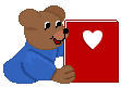 Bear reading a book