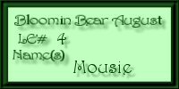Bloomin' Bear August LE#4 - Mousie