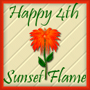 Happy 4th - Sunset Flame