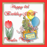 Happy 4th Birthday GOF - Tender Tulip