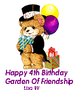 Happy 4th Birthday Garden of Friendship - Lisa W.
