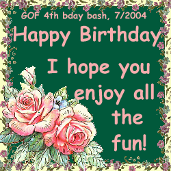 Happy Birthday - I hope you enjoy all the fun!