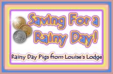 Saving For A Rainy Day! - Rainy Day Pigs from Louise's Lodge