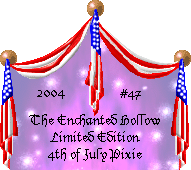 The Enchanted Hollow Limited Edition 4th of July Pixie 2004 #47
