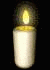 Small white candle