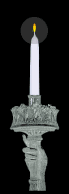 Lady Liberty torch-candle