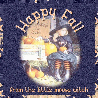 Happy Fall from the little mouse witch