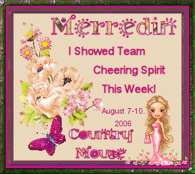 Merredin - I Showed Team Cheering Spirit This Week! August 7-10, 2006 - CountryMouse