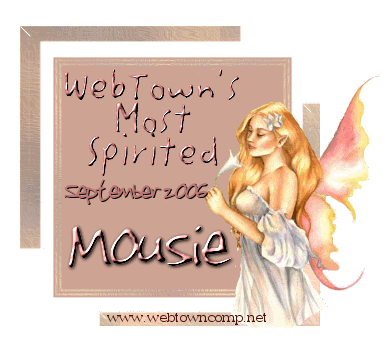 Web Town's Most Spirited - September 2006 - Mousie
