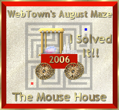 Web Town's August Maze - I Solved It!! - The Mouse House