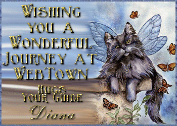 Wishing you a wonderful journey at Web Town - Hugs, Your Guide Diana